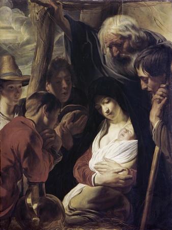 Premium Giclee Print: Adoration of the Shepherds by Jacob Jordaens: 24x18in