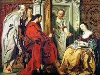 The Feast of the Bean King, Ca 1640-1645-Jacob Jordaens-Giclee Print