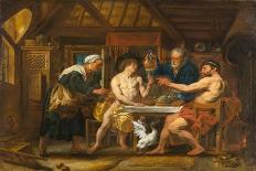 King Candaules of Lydia Showing His Wife to Gyges-Jacob Jordaens-Giclee Print