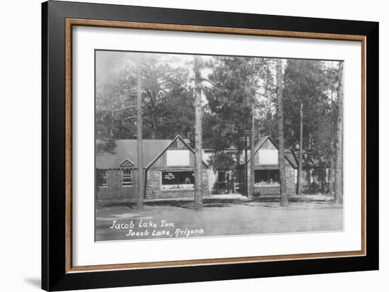 Jacob Lake Inn in Jacob Lake, Arizona Photograph - Jacob Lake, AZ-Lantern Press-Framed Art Print