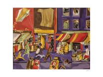Harlem Street Scene, 1942-Jacob Lawrence-Giclee Print