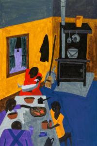 This Is a Family Living in Harlem, 1943 by Jacob Lawrence