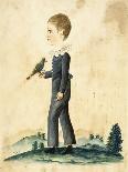 Portrait of a Young Boy with Parrot-Jacob Maentel-Giclee Print