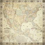 Map Of North America, 1853-Jacob Monk-Framed Giclee Print