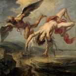 The Fall of Icarus, 1636-1637-Jacob Peter Gowy-Premium Giclee Print