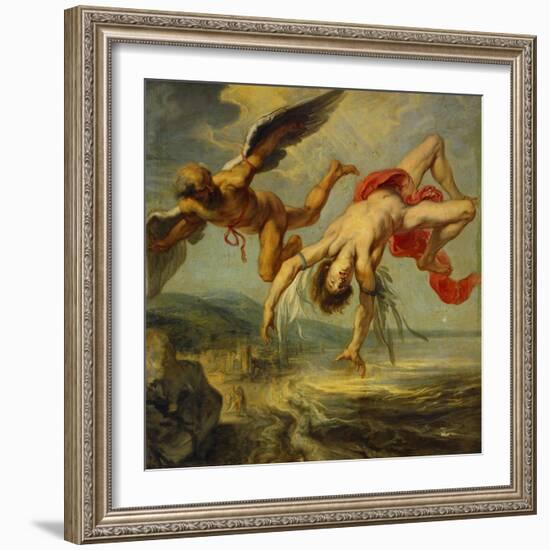 Jacob Peter Gowy / The Fall of Icarus, 1636-1637-Jacob Peter Gowy-Framed Giclee Print