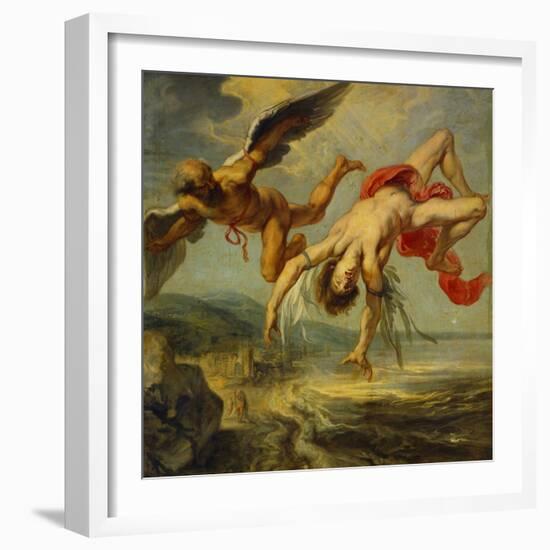 Jacob Peter Gowy / The Fall of Icarus, 1636-1637-Jacob Peter Gowy-Framed Giclee Print