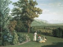 English Garden at Palace of Caserta-Jacob Philipp Hackert-Framed Giclee Print