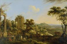 Ruins in a River Valley-Jacob Philipp Hackert-Giclee Print