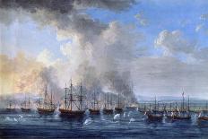 The Naval Battle of Chesma on 5 July 1770, 18th Century-Jacob Philipp Hackert-Framed Giclee Print