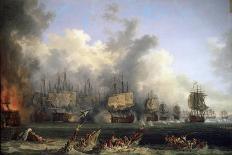 The Naval Battle of Chesma on 5 July 1770, 18th Century-Jacob Philipp Hackert-Giclee Print