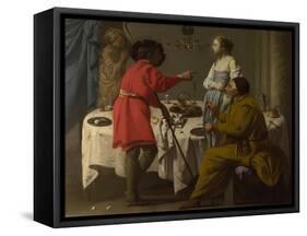 Jacob Reproaching Laban for Giving Him Leah in Place of Rachel, 1627-Hendrick Jansz Terbrugghen-Framed Premier Image Canvas