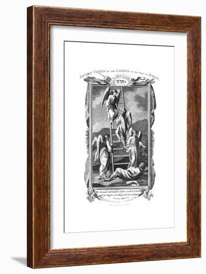 Jacob's Dream of Angels Ascending and Descending the Ladder to Heaven, C1808-null-Framed Giclee Print
