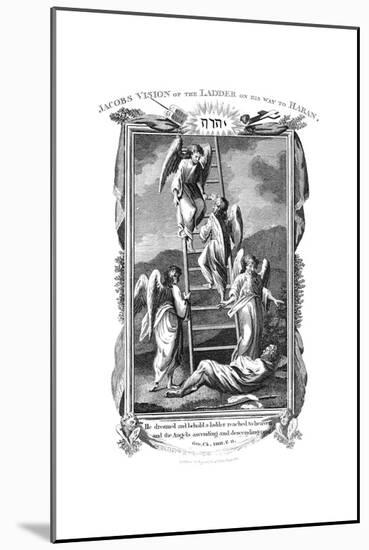 Jacob's Dream of Angels Ascending and Descending the Ladder to Heaven, C1808-null-Mounted Giclee Print