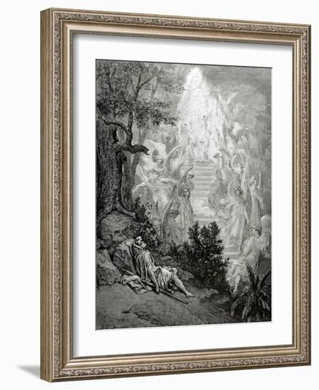 Jacob's Dream-Gustave Doré-Framed Giclee Print