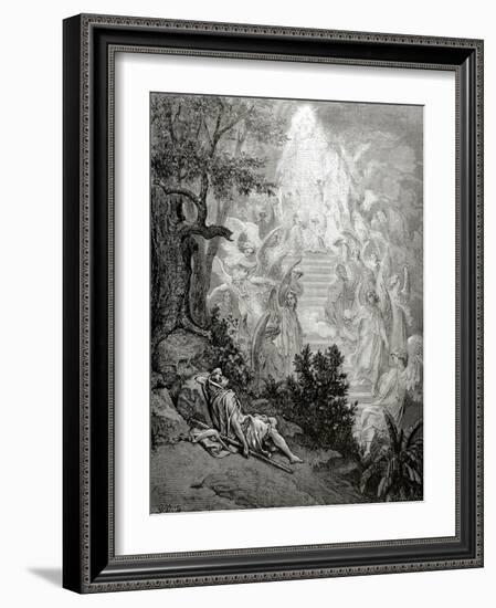 Jacob's Dream-Gustave Doré-Framed Giclee Print