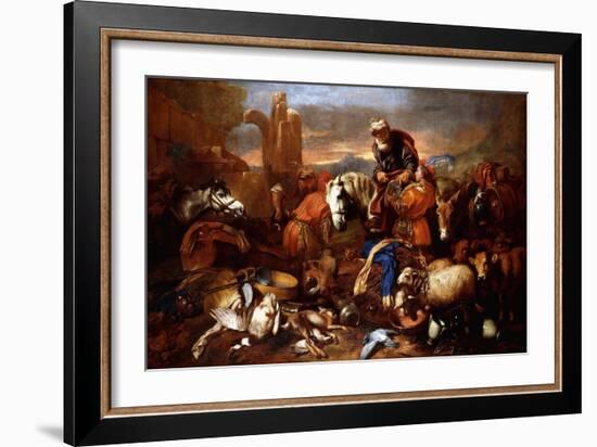 Jacob's Journey into Egypt-Giovanni Benedetto Castiglione-Framed Giclee Print