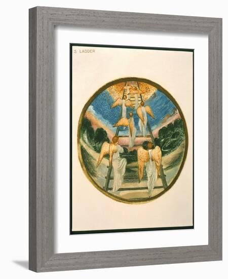 Jacob's Ladder, Angels Returning Tp Heaven, Plate 111 from 'The Flower Book'-Edward Burne-Jones-Framed Giclee Print