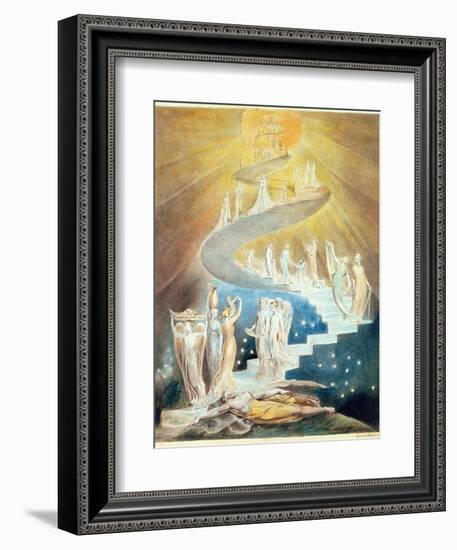 Jacob's Ladder-William Blake-Framed Giclee Print