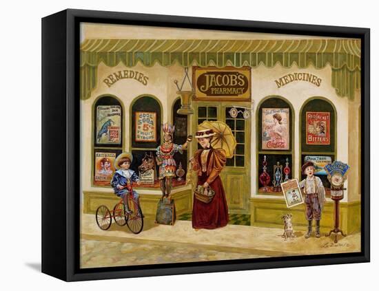 Jacob's Pharmacy-Lee Dubin-Framed Premier Image Canvas