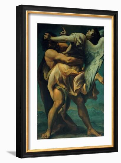 Jacob Struggles with the Angel-null-Framed Giclee Print