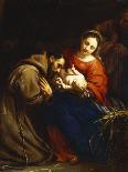 The Holy Family with St. Francis-Jacob Van Oost-Giclee Print