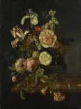 Still Life with Flowers-Jacob van Walscapelle & Rachel Ruysch-Art Print