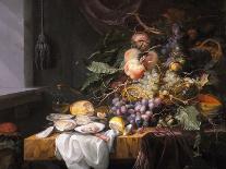 Still Life with Fruit and Oysters-Jacob van Walscapelle-Framed Giclee Print