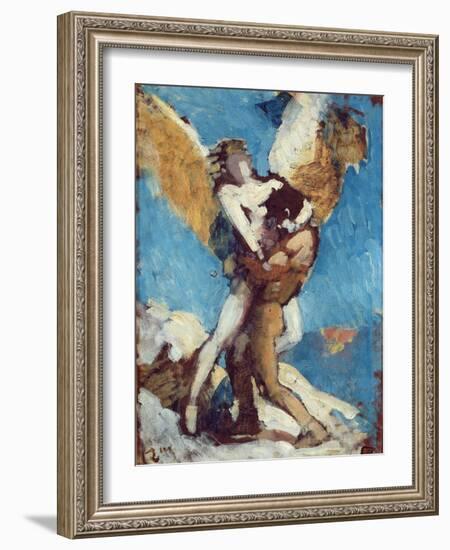 Jacob Wrestling with the Angel, c.1876-Leon Joseph Florentin Bonnat-Framed Giclee Print