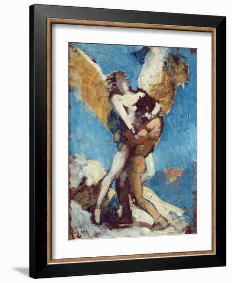 Jacob Wrestling with the Angel, c.1876-Leon Joseph Florentin Bonnat-Framed Giclee Print