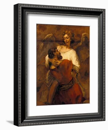 Jacob Wrestling with the Angel, Ca 1659-Rembrandt van Rijn-Framed Giclee Print