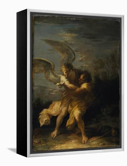 Jacob Wrestling with the Angel-Salvator Rosa-Framed Premier Image Canvas