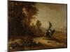 Jacob Wrestling with the Angel-Bartholomeus Breenbergh-Mounted Art Print