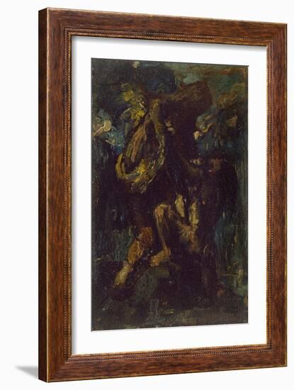 Jacob Wrestling with the Angel-Charles Ricketts-Framed Giclee Print