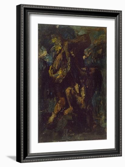 Jacob Wrestling with the Angel-Charles Ricketts-Framed Giclee Print