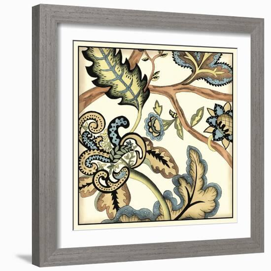 Jacobean Tile II-Chariklia Zarris-Framed Art Print