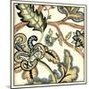 Jacobean Tile II-Chariklia Zarris-Mounted Art Print