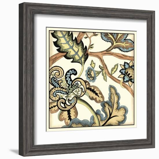 Jacobean Tile II-Chariklia Zarris-Framed Art Print