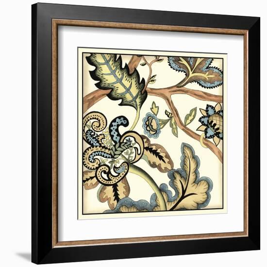 Jacobean Tile II-Chariklia Zarris-Framed Art Print