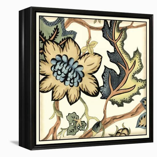 Jacobean Tile III-Chariklia Zarris-Framed Stretched Canvas