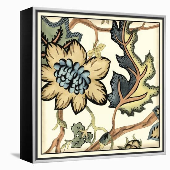 Jacobean Tile III-Chariklia Zarris-Framed Stretched Canvas