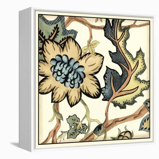 Jacobean Tile III-Chariklia Zarris-Framed Stretched Canvas