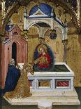 Story of the Life of St Lucia, Lucia in Prayer Near the Tomb of St Agatha, Who Appears to Her, 1410-Jacobello del Fiore-Giclee Print