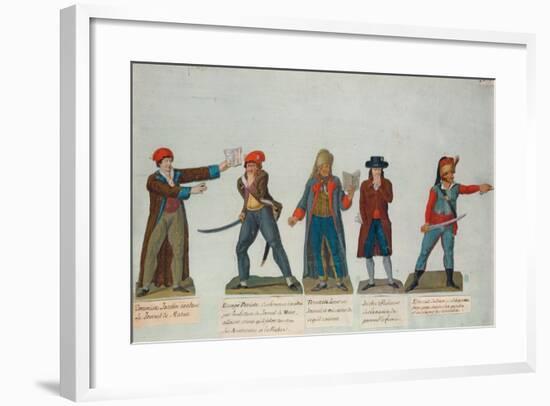 Jacobins and Terrorists at the Period of the Reign of Terror (1793-4) During the French Revolution-Lesueur & Lesueur-Framed Giclee Print
