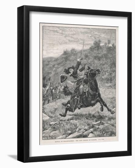 Jacobite Rising at Killiecrankie the Jacobites Defeat Mackay's Royalist Army-Stanley Berkeley-Framed Art Print