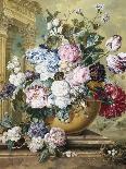 Fruit and Flowers on Marble Ledges, 1812-Jacobus Linthorst-Premier Image Canvas