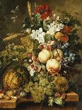 Fruit and Flowers on Marble Ledges, 1812-Jacobus Linthorst-Mounted Giclee Print