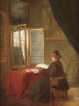 An Old Man Seated before a Window, Reading, 1653 or 1655-Jacobus Vrel-Giclee Print