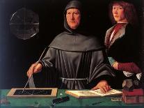 Portrait of the Mathematician Fra Luca Pacioli and His Student-Jacopo De Barbari-Giclee Print
