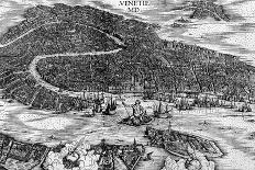 Map of Venice in 1500-Jacopo De Barbari-Framed Giclee Print